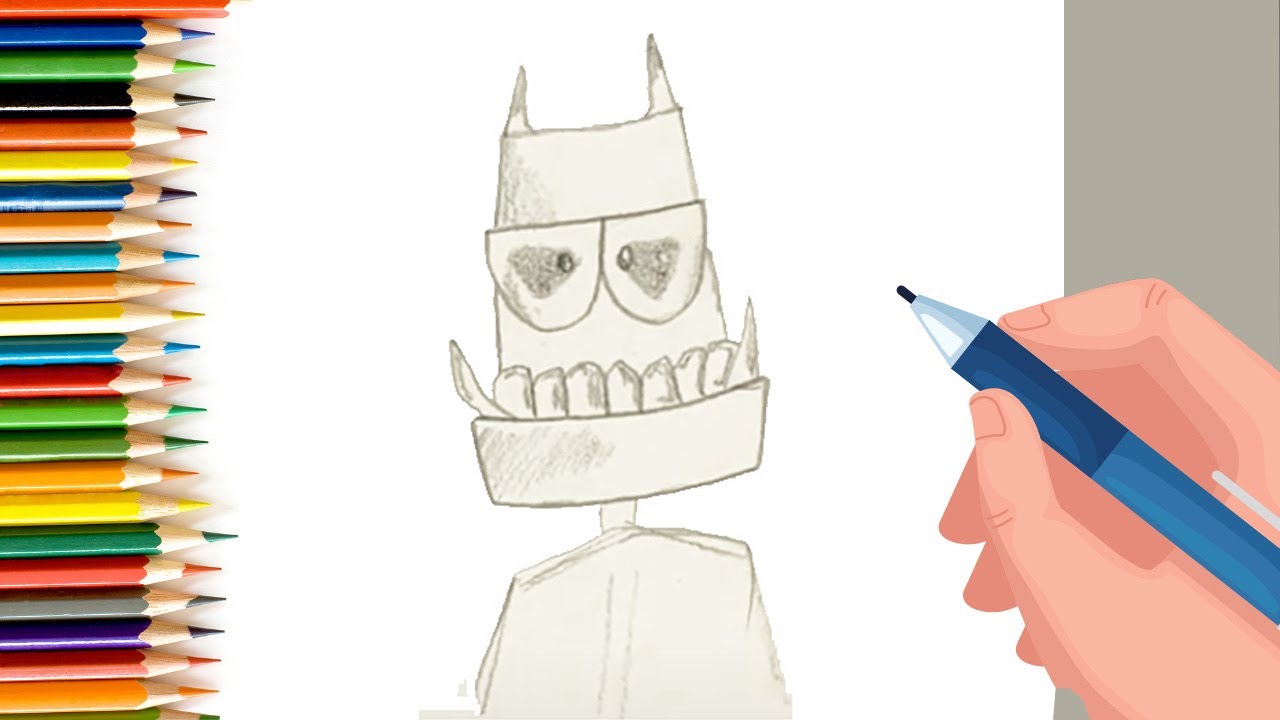 Easy monster drawing for kids #shorts