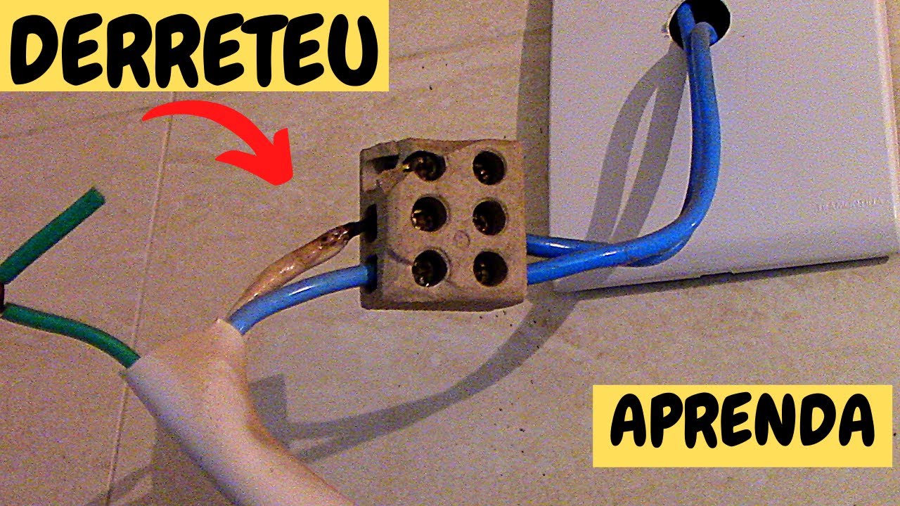 DERRETEU CABO do CHUVEIRO - APRENDA RESOLVER -