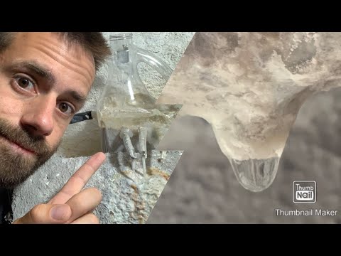 Growing cave formations in my basement | DIY stalactites | self growing sculpture