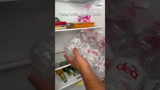 Water bottle storage hack 💧 #water #storage #bottle #easy