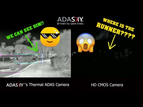 ADASKY’s Thermal ADAS Camera vs. HD CMOS | Night Run - Vulnerable Road User Detection | Night Vision logo