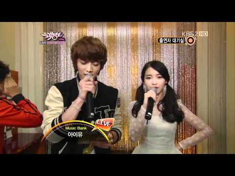 111202 IU Back Stage Talk@ Music Bank Comeback Stage