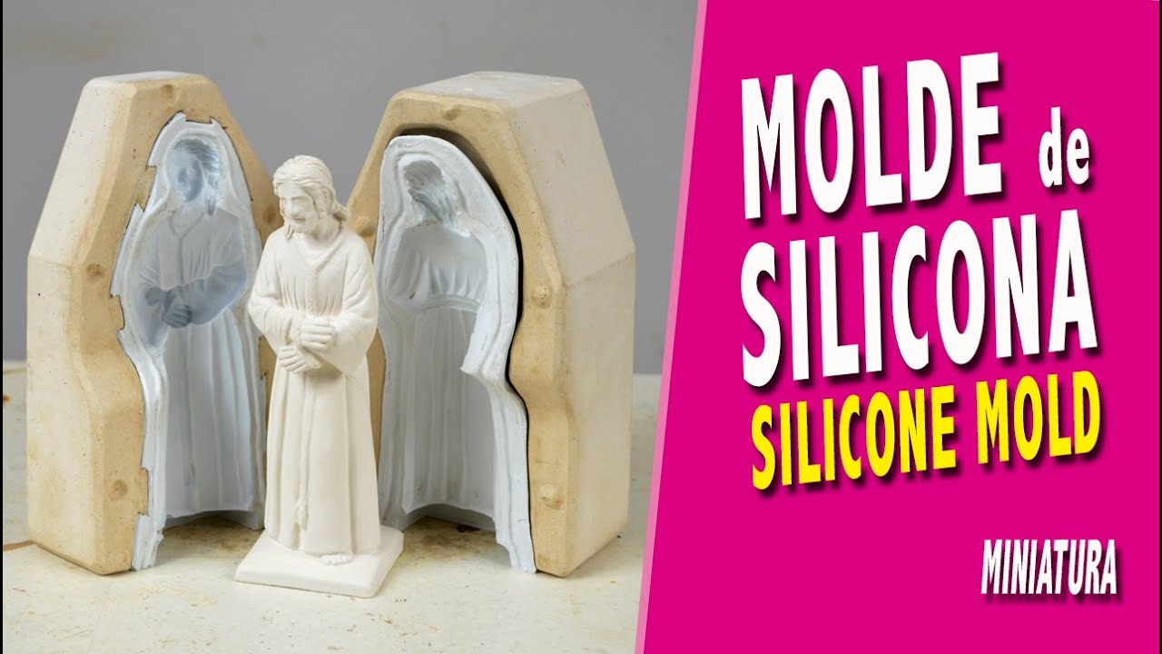 🧍🧍🧍¿Cómo hacer MOLDE DE SILICONA de 2 partes para RESINAS o ESCAYOLA 💚