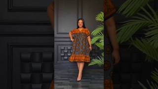 Free Flare Khanga Shift Dress #zamakalefashion #afrifashion #fashion #africafashion #africanclothing