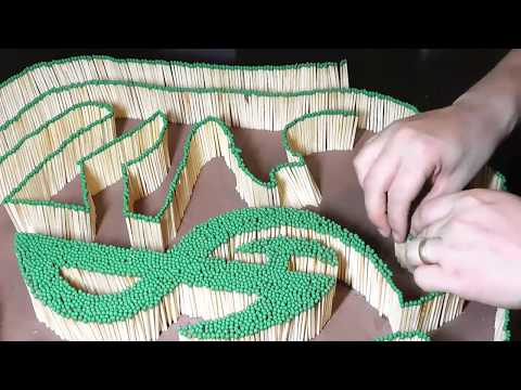 AMAZING FIRE DOMINO MATCH CHAIN REACTION - INTENSE FLAMES!