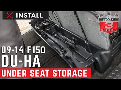2009-2014 F150 DU-HA Black Underseat Storage Unit Install