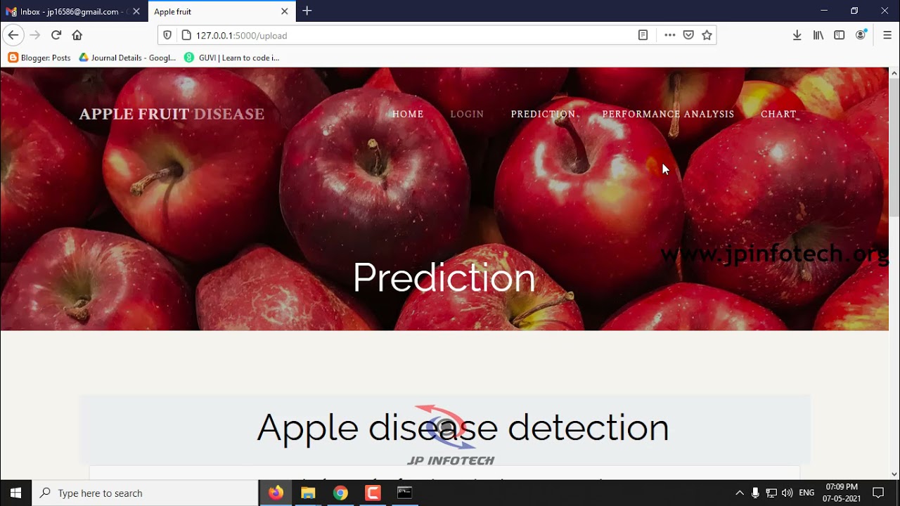 Apple Fruit Disease Detection using Deep Learning | Python | Final Year Project