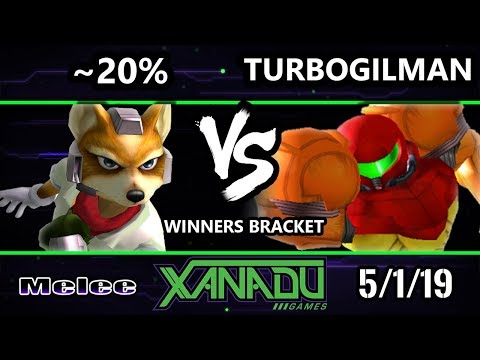 S@X 300 SSBM - ~20% (Fox) Vs. TurboGilman (Samus) - Smash Melee Winners Round 1