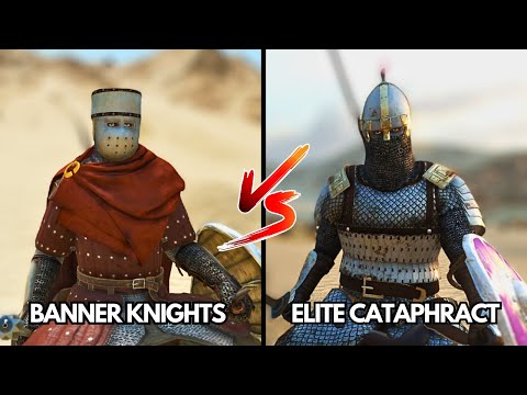 Vlandian Banner Knights VS Imperial Elite Cataphract : SKILLS, ARMOUR & BATTLE TESTING (Bannerlord)