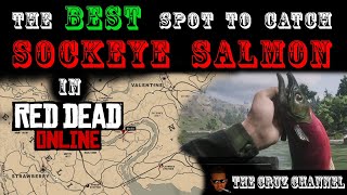 The BEST Sockeye Salmon / Succulent Fish Meat Location in Red Dead Online - Daily Challenge Guide