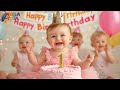 Happy Birthday Song 2025 Cute Baby Dance Party Fun Kids Birthday Music Neela Tota