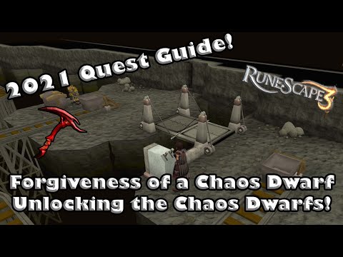 RS3 2021 Quest Guide - Forgiveness of a Chaos Dwarf - Unlock Chaos Dwarfs and the Dragon Pickaxe