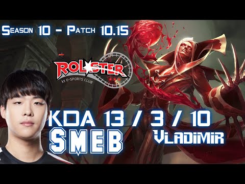 KT Smeb VLADIMIR vs POPPY Top - Patch 10.15 KR Ranked