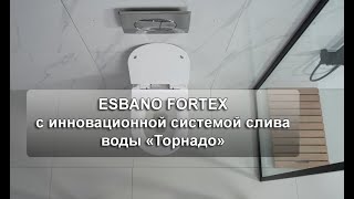 Унитаз подвесной Esbano Fortex черный матовый