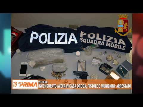Incensurato aveva in casa droga, pistole e munizioni: arrestato