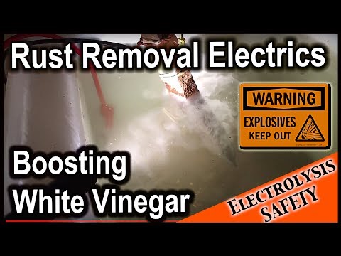 True rust removal by a chemist - boosting the performance of white vinegar by electrolysis