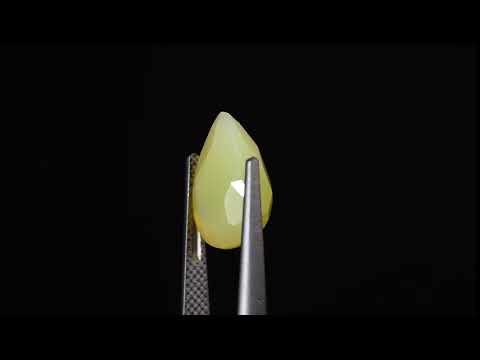 Натуральный желтый Опал груша 13.0x9.2мм 3.51ct видео