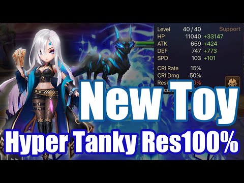 【Summoners War RTA】New Toy Shizuka For Turn2, I use her with hyper tanky Res100%💪💪💪