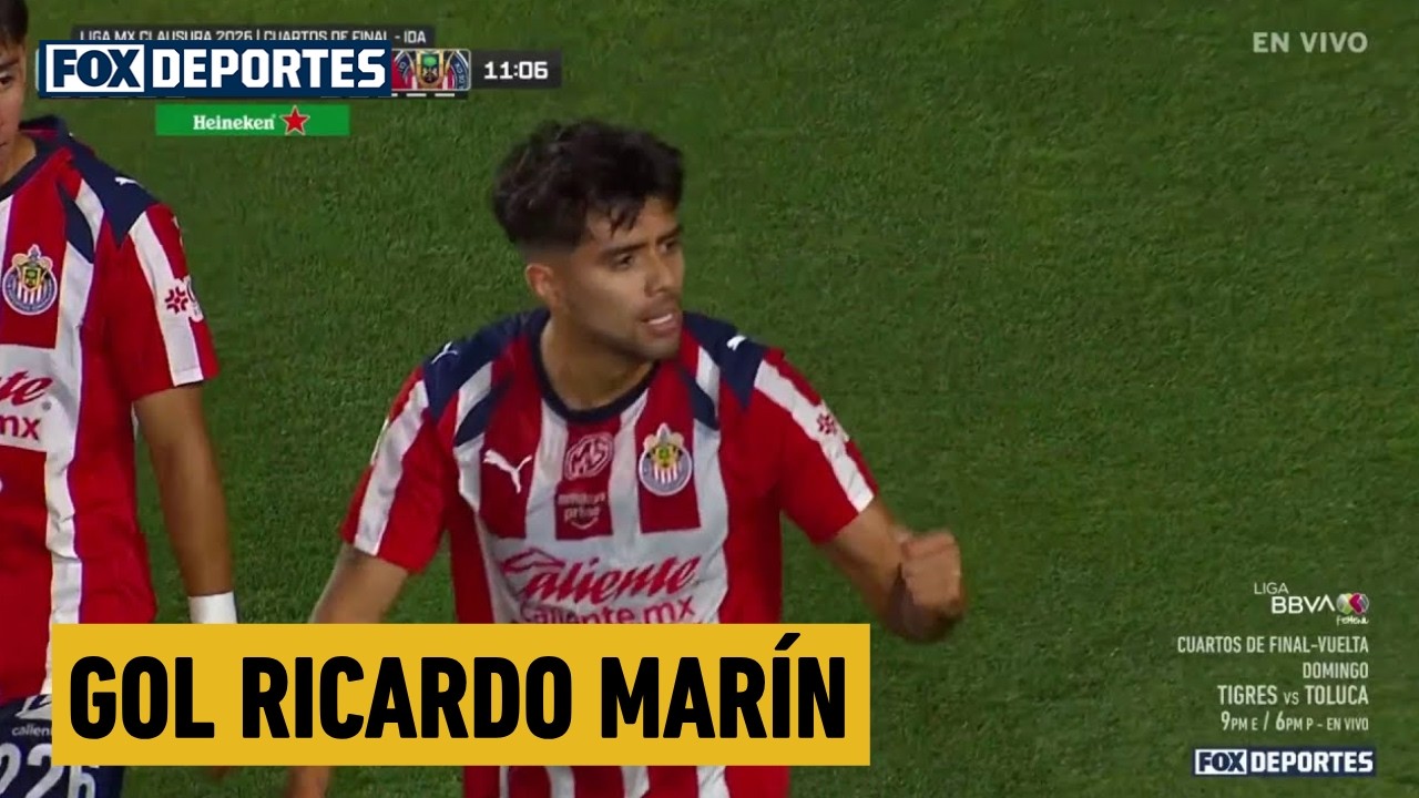 🐐🔥 GOL Ricardo Marín | Tigres 0-1 Chivas | Cuartos de Final Ida | Clausura 2026 | Liga MX