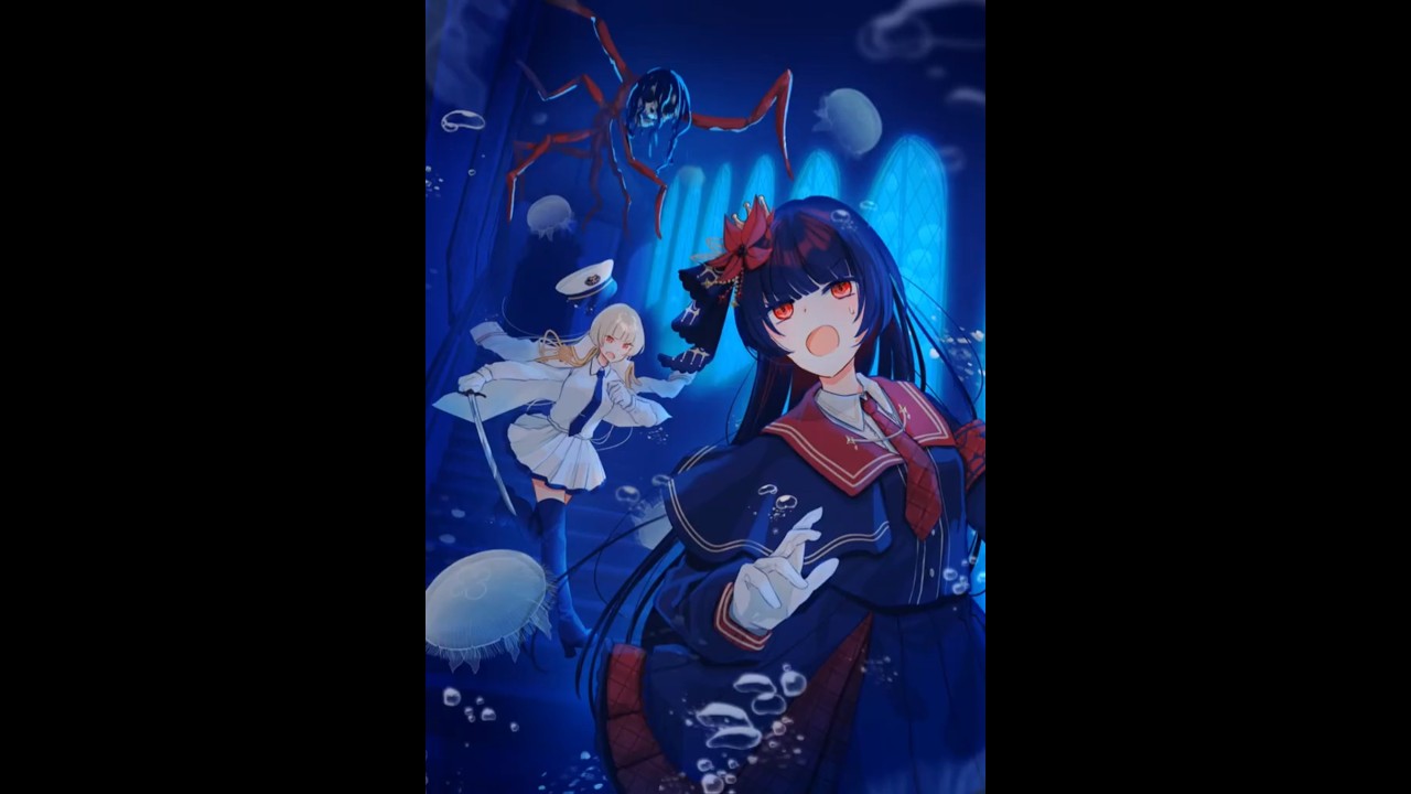 アクおど作者がまのさばコラボイラスト描いてみた　#アクアリウムは踊らない #イラスト　#魔法少女ノ魔女裁判　#まのさば　#真島こころ