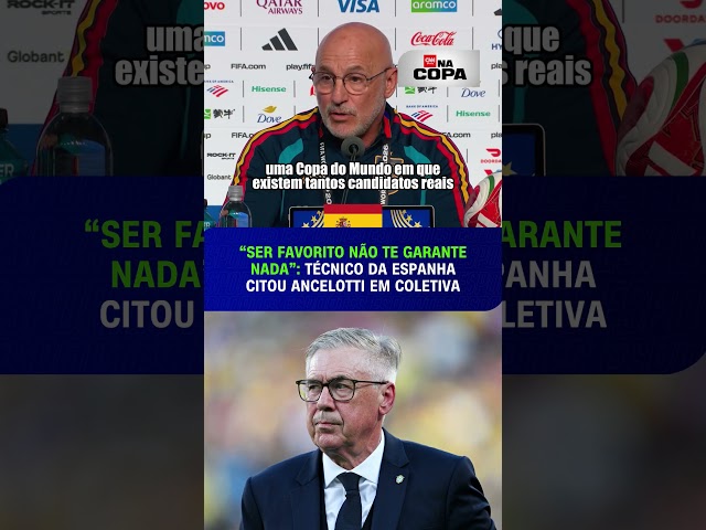 De la Fuente minimiza favoritismo da Espanha e cita Ancelotti em coletiva | CNN ESPORTES