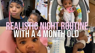 realistic teen mom night routine with a 4 month old
