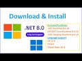 How To Install NET SDK 8 On Windows 11 NET Runtime ASP NET Core NET Desktop Runtime