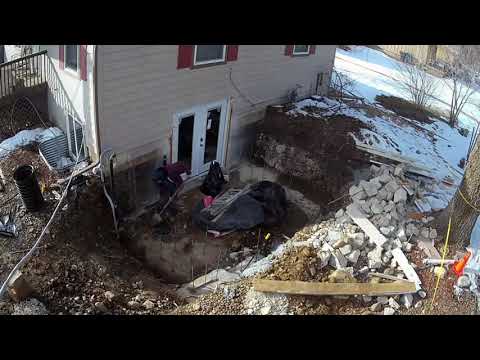 Walk Out Basement Installation - Time Lapse Video