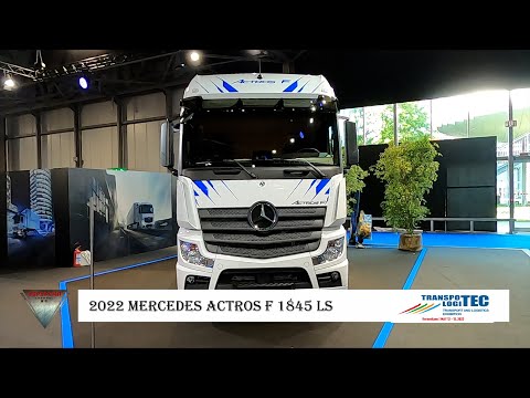 2022 Nouvo Mercedes Actros F 1845 LS Tractor Truck Interior and Exterior Walkaround Transpotec Logit