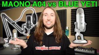 Video thumbnail for MAONO AU-A04 vs Blue Yeti USB Condenser Microphone Review and Comparison by Tobias Holenstein