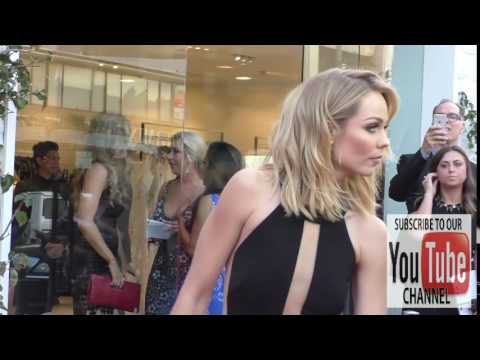 Laura Vandervoort at the Jovani LA Flagship Opening at Jovani in Beverly Hills