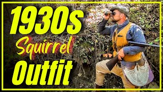 Great Depression Outdoor Gear: 1930s Squirrel Outfit for Food Gathering, Harsh Weather & Survival!
