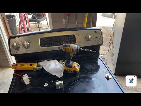 Electric stove burner stays in high temperature