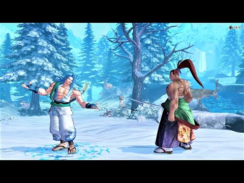 Kazama Sogetsu vs Kibagami Genjuro (Hardest AI) - Samurai Shodown