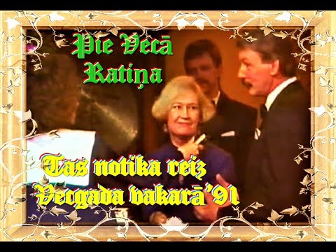 Vecais Ratiņš - TV klubiņš Vecgada vakarā 1991. gadā. Programmu vada Viola Lāzo un Kārlis Vahšteins