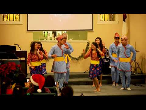 Ghankai deu madal Nepali Christian Christmas Song, Dance By Bethel Church, YOUTH