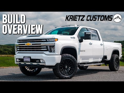 BUILD OVERVIEW: Leveled 2020 Chevy 3500 | 2 Inch Rough Country Leveling Kit | 22x10 Fuel Rebel Wheel