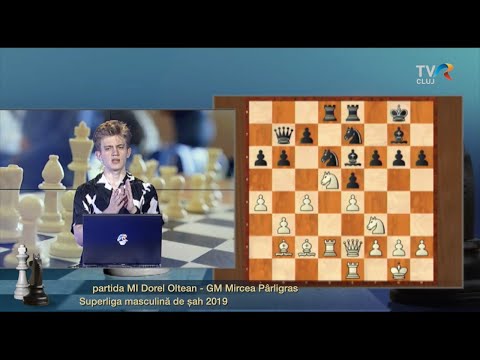 partida IM Dorel Oltean - GM Mircea Pârligras, Superliga masculină de şah 2019