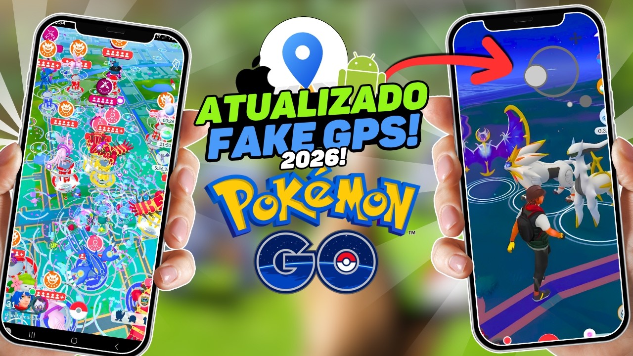 NOVO melhor FAKE GPS para POKEMON GO de 2026 - Iphone e Android!
