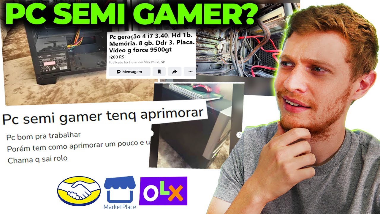 ANALISANDO PCS GAMER NA INTERNET ATÉ R$1200! PC SEMI GAMER EXISTE? #03