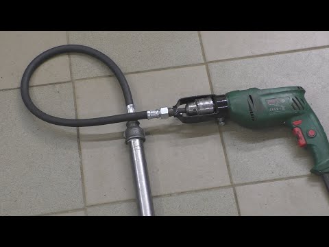 Vibrator for concrete with your own hands