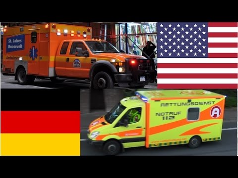 American Ambulances VS German Ambulances