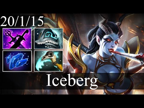 Iceberg - Queen of Pain | Midlane Gameplay Dota 2 Patch 7.30e