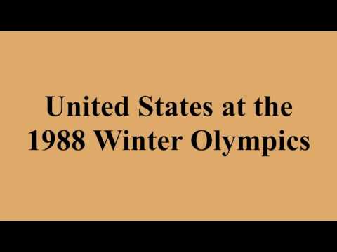 United States at the 1988 Winter Olympics