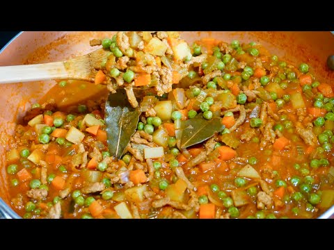 Hagan esta receta de picadillo de carne molida RIQUÍSIMA! #picadillo