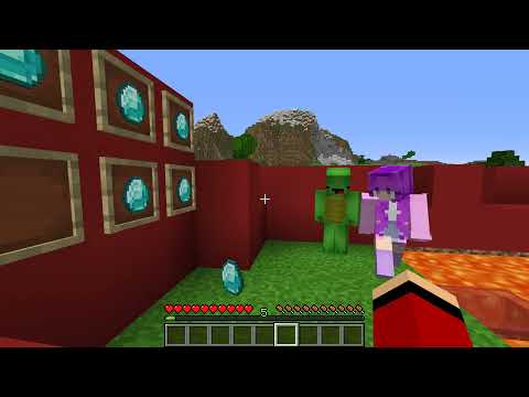 JJ and Mikey Pranked ZOEY Cash and Nico in Minecraft JJ and Mikey in Minecraft Challenge - Maizen