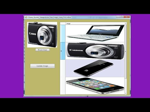 C# Tutorial - How To Update DataGridView Cell Image Using PictureBox In C# [ With Source Code ] Video