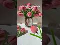 How to make pipe cleaner tulips | fuzzy wire flowers #handmadepipes