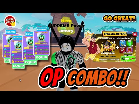 Ultimate + x2 Strength + Glitch = Beast Mode in Muscle Legends! 💥💪🔥 | Muscle Legends Roblox 💥🔥