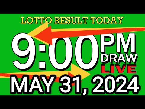 LIVE 9PM LOTTO RESULT TODAY MAY 31, 2024 #2D3DLotto #9pmlottoresultmay31,2024 #swer3result